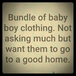 Baby boy clothing and shoes